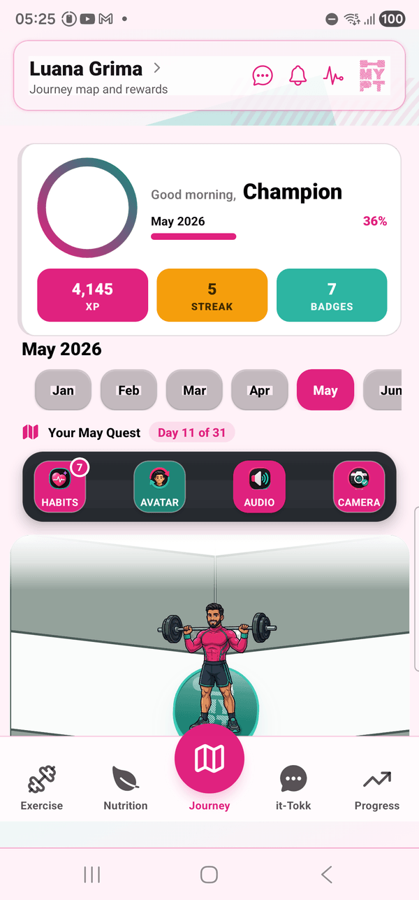 See the change you cannot feel yet on the MyPT app