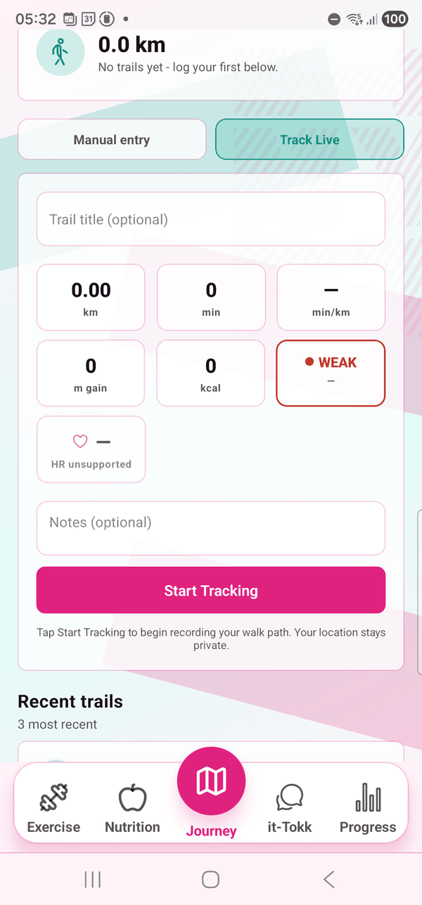 Your workout, in your hand on the MyPT app